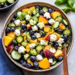 Blueberry Peach Feta Salad