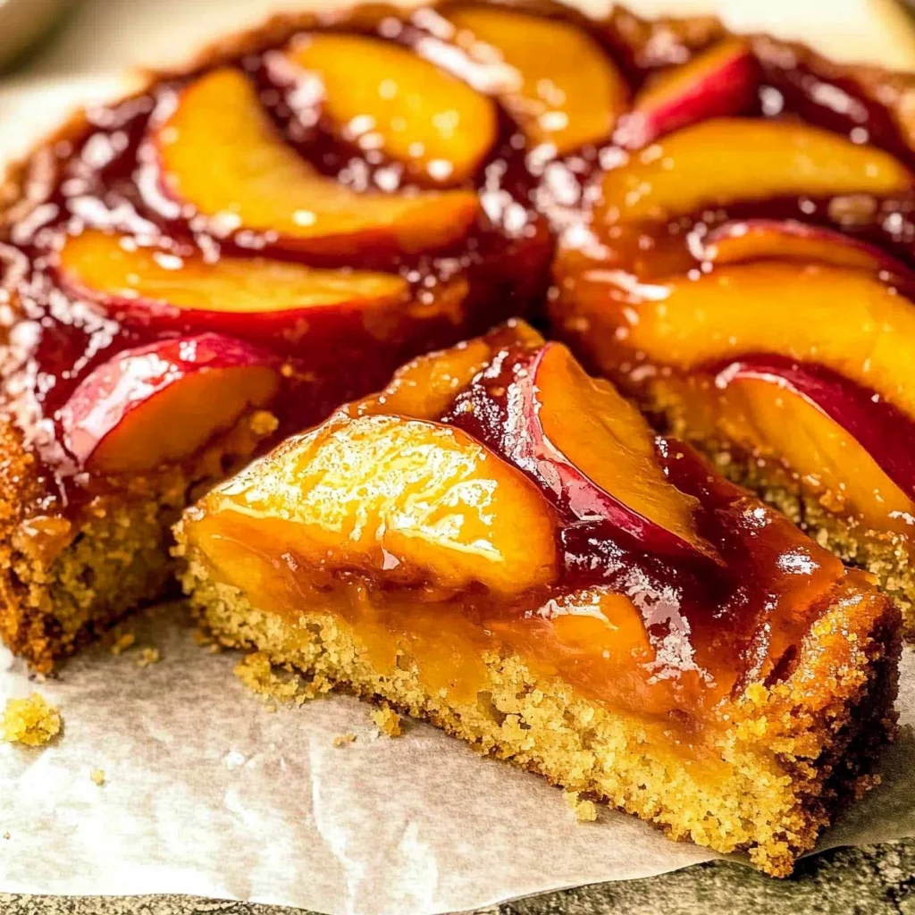 Bourbon Peach Upside-Down Cake