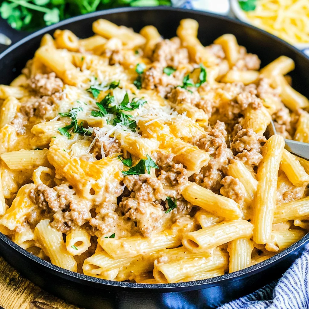 Cheeseburger Pasta