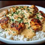 Creamy Smothered Chicken Rice