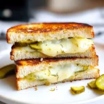 Crispy Dill Pickle Grilled Cheese Sandwich - theamazingfood