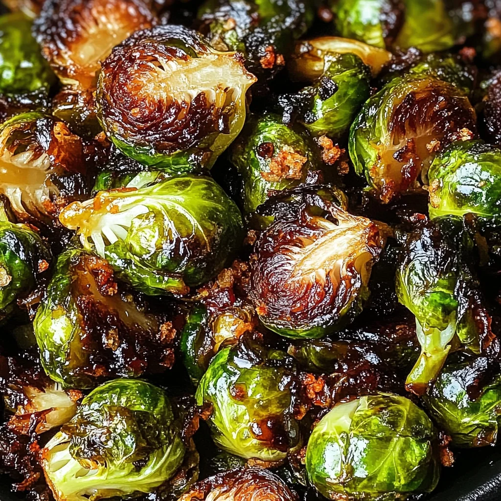 Crispy Honey Balsamic Brussels Sprouts