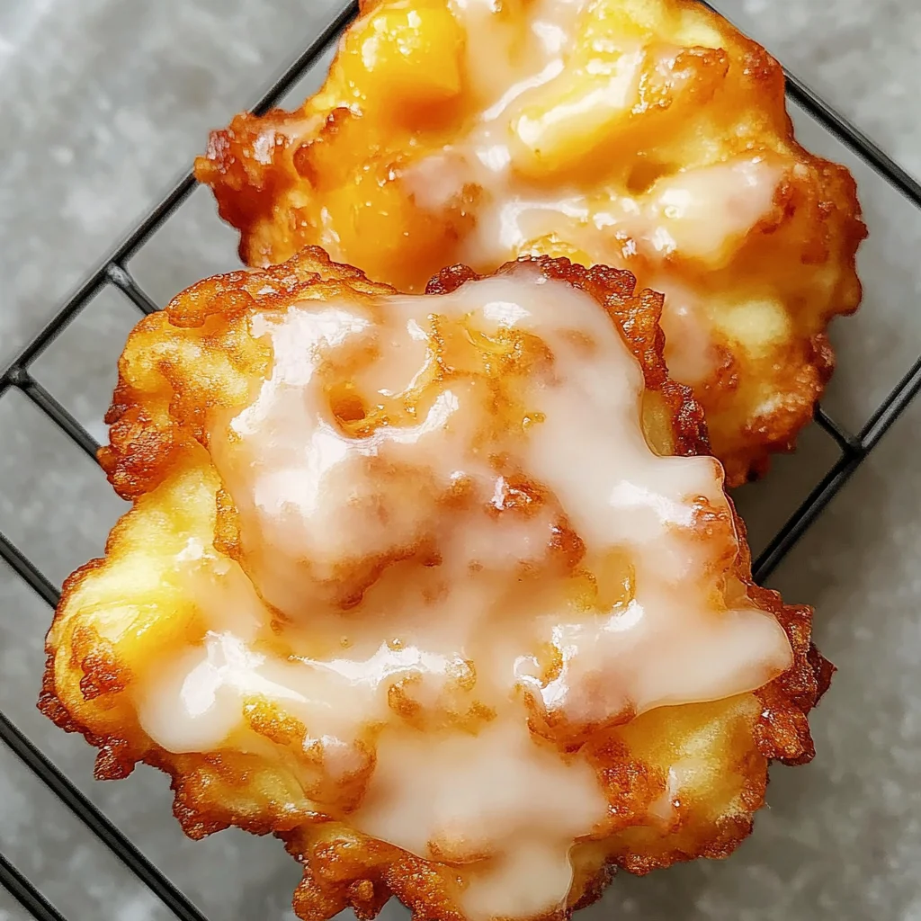 Fresh Peach Fritters That Melt in Your Mouth