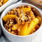 Healthy Peach Crumble