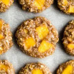 Healthy Peach Oatmeal Breakfast Cookies