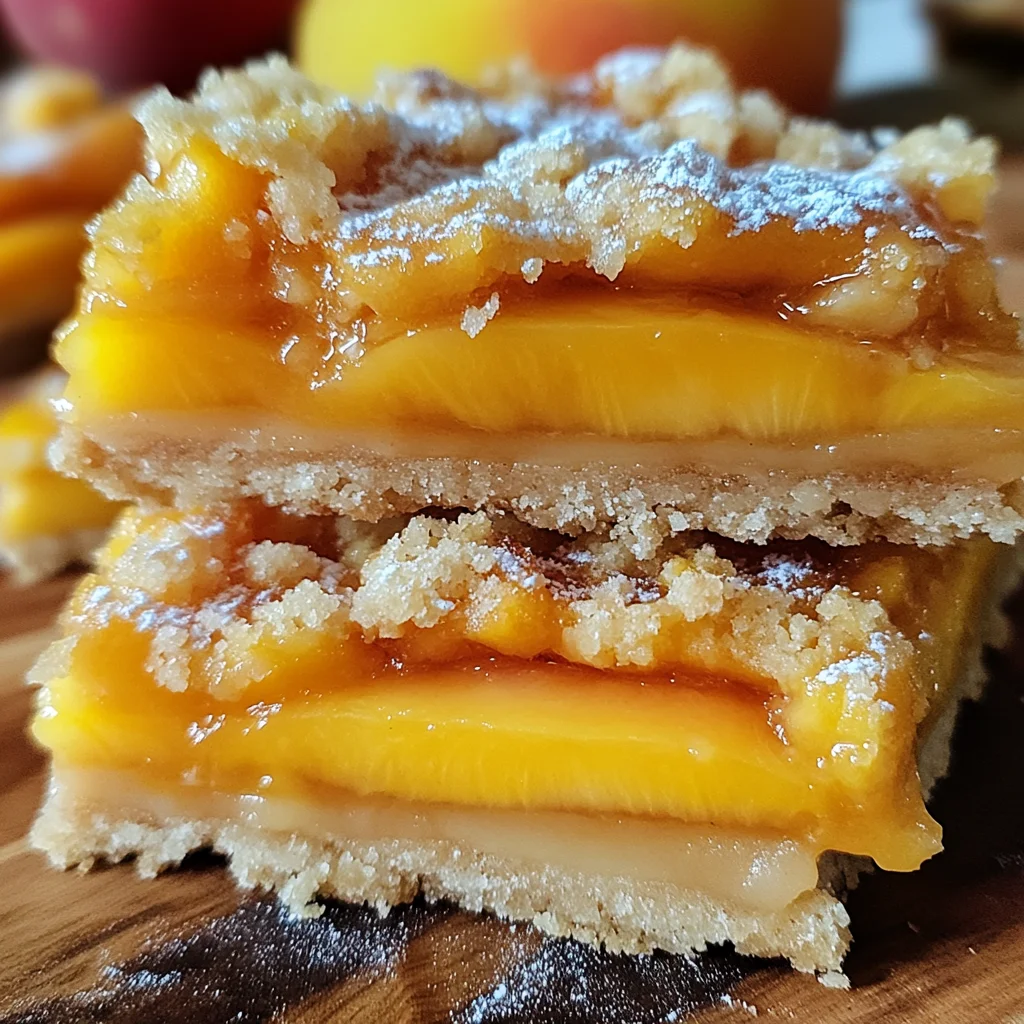 Heavenly Summer Peach Bars