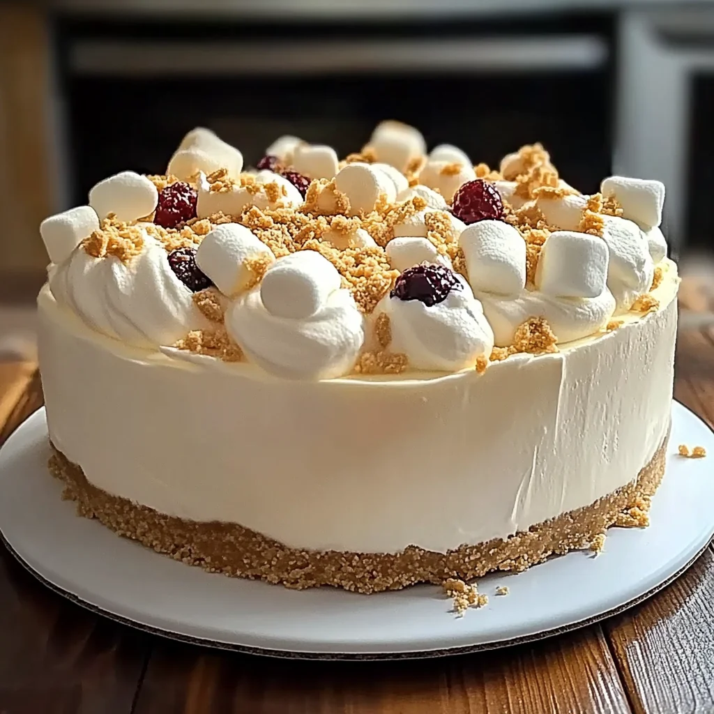 Marshmallow Whip Cheesecake : No-Bake Dream Dessert