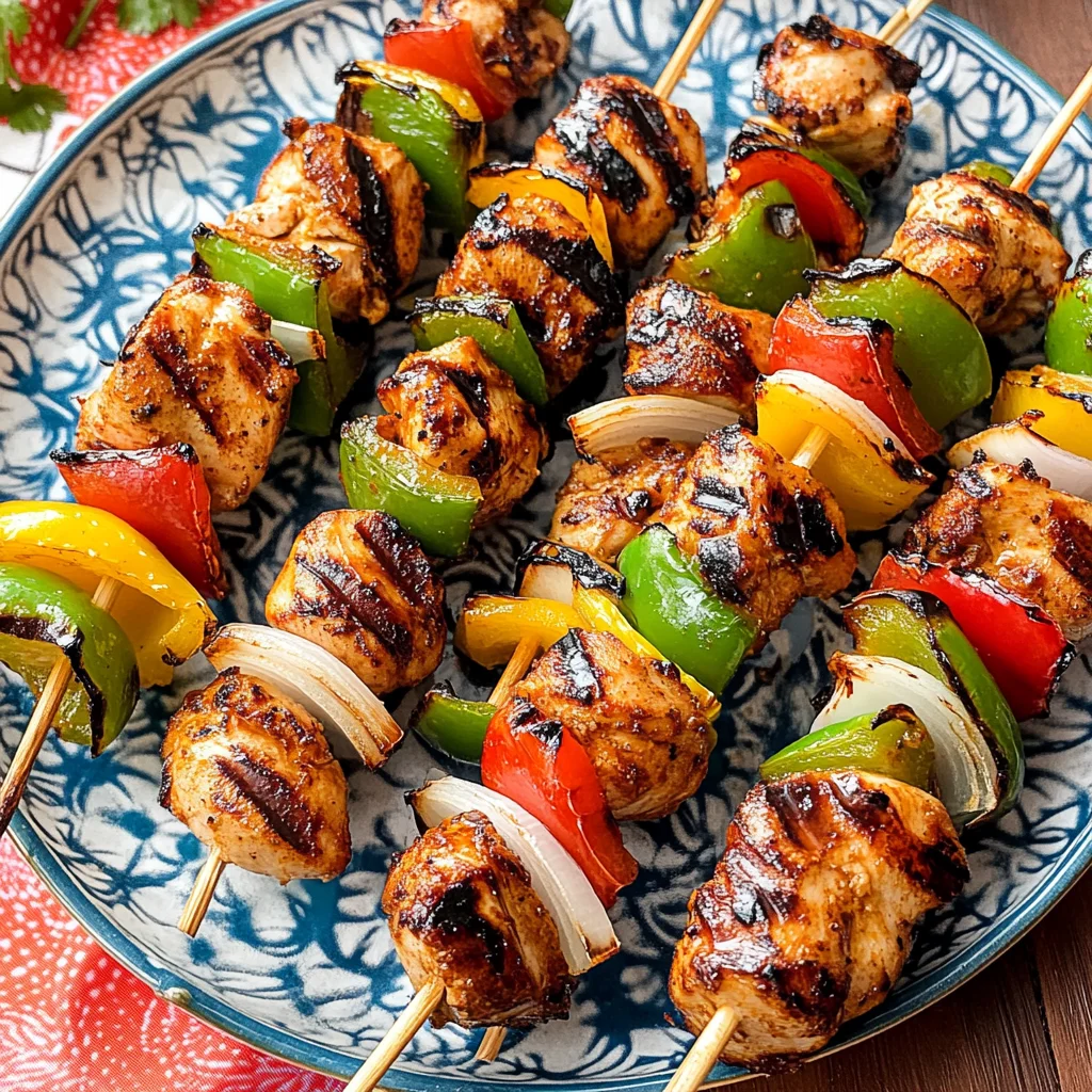 Mexican Barbecue Chicken Skewers