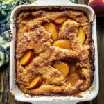Old School Easy Brown Sugar Peach Cobbler