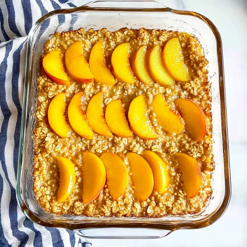 Peach Baked Oatmeal