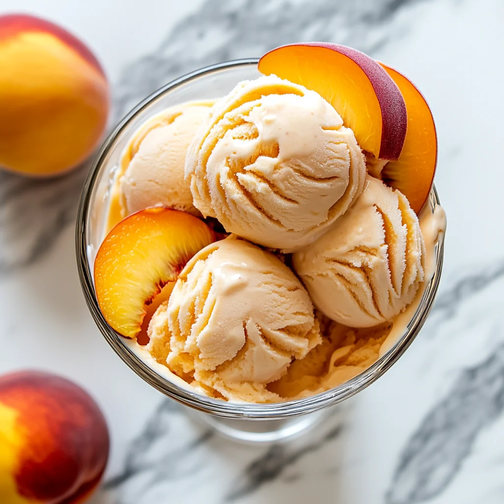 Peach Greek Frozen Yogurt