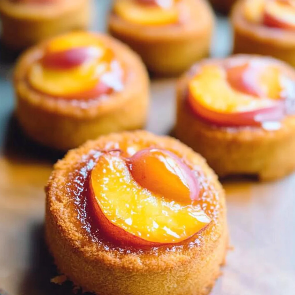 Peach Upside Down Mini Cakes