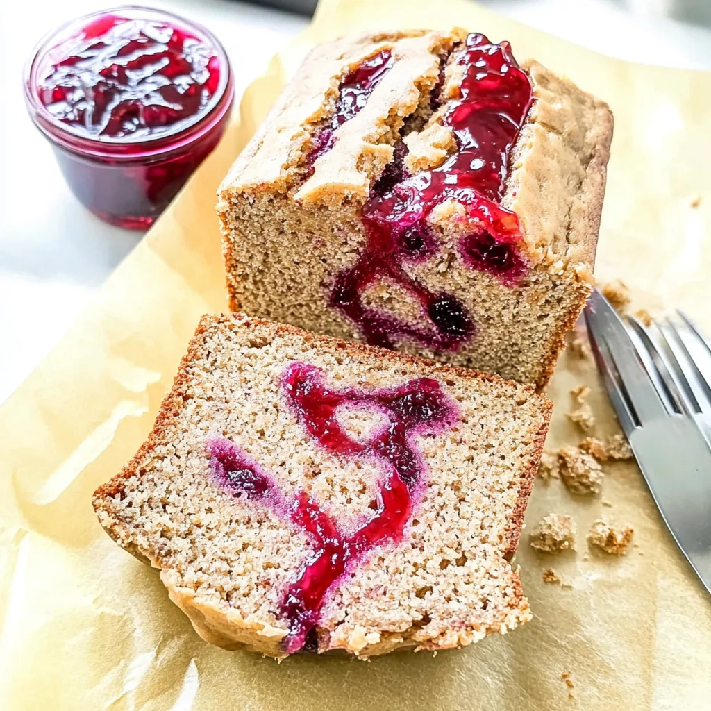 Peanut Butter & Jelly Banana Bread Recipe