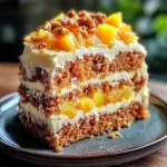 Pineapple Carrot Cream Cake : Moist & Tropical