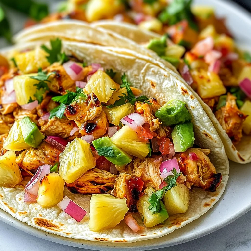 Pineapple Chicken Tacos