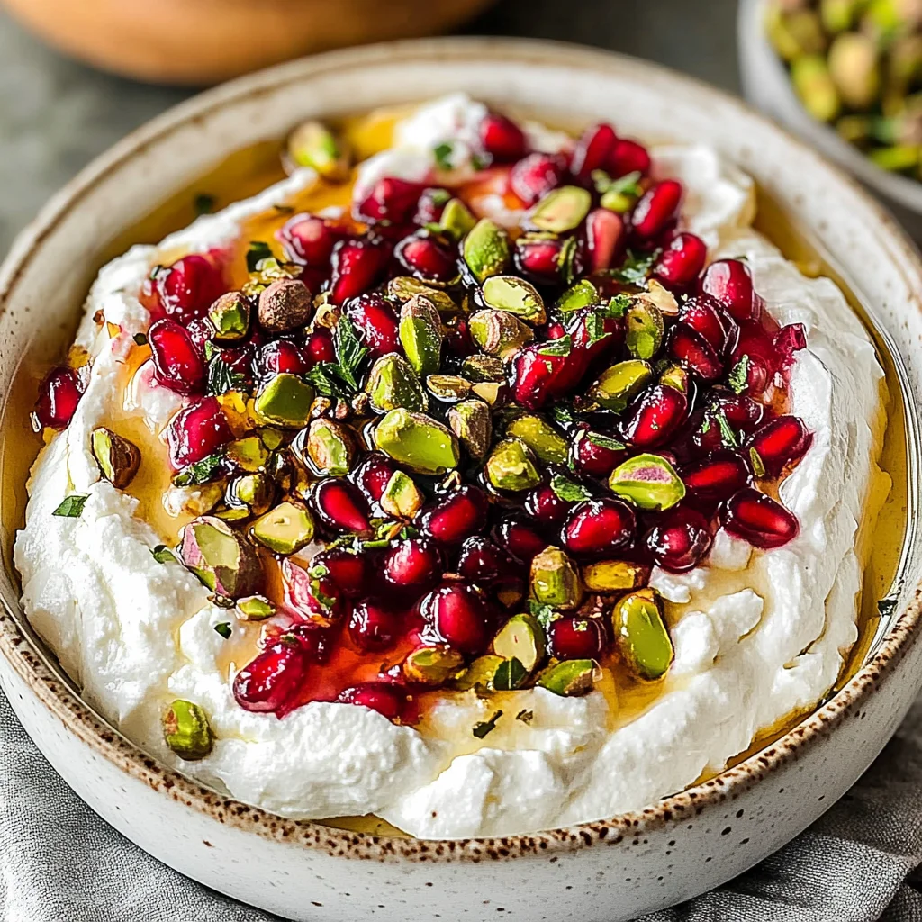 Pomegranate Pistachio Whipped Feta
