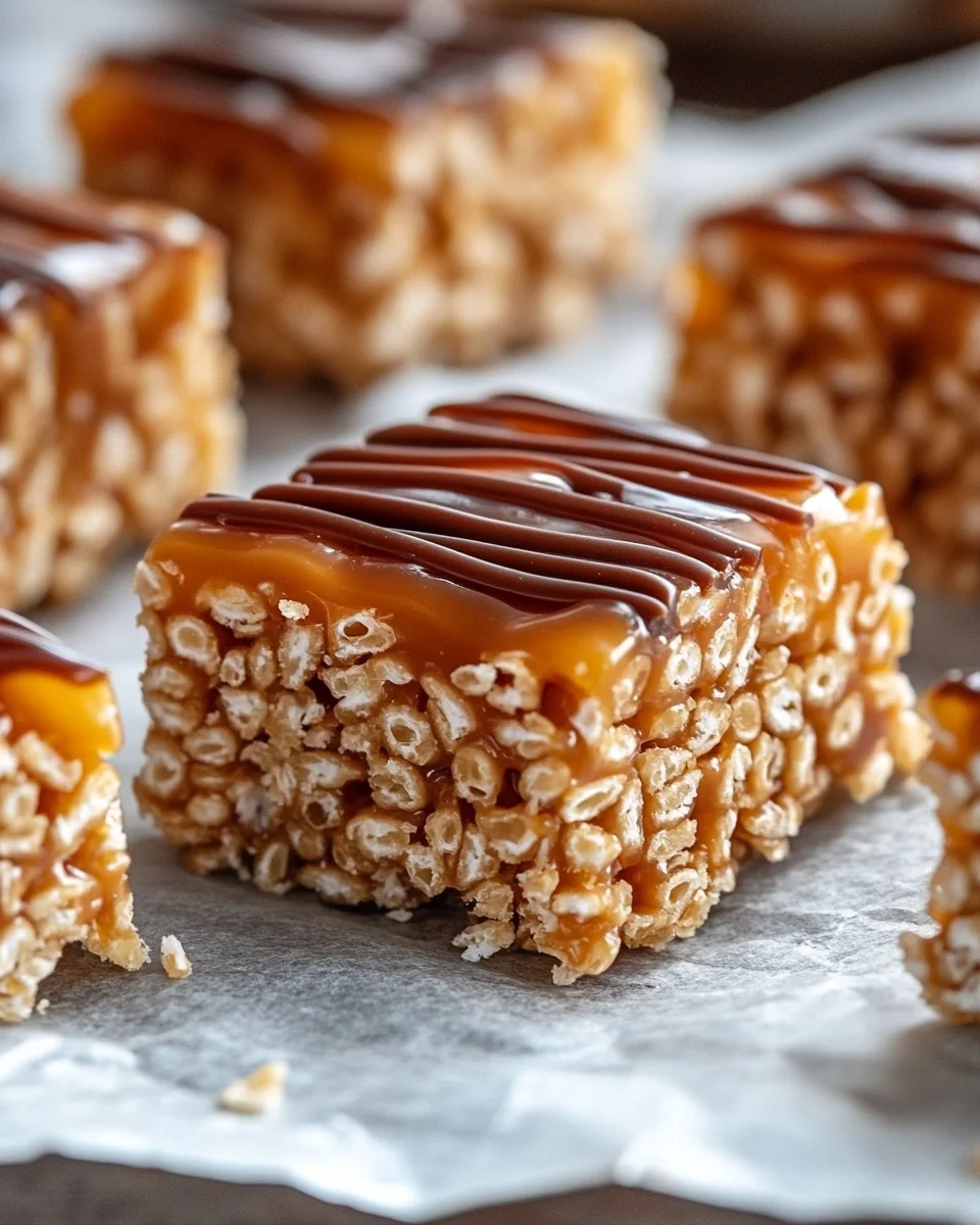Salted Caramel Rice Krispie Treats: A Sweet & Salty Indulgence