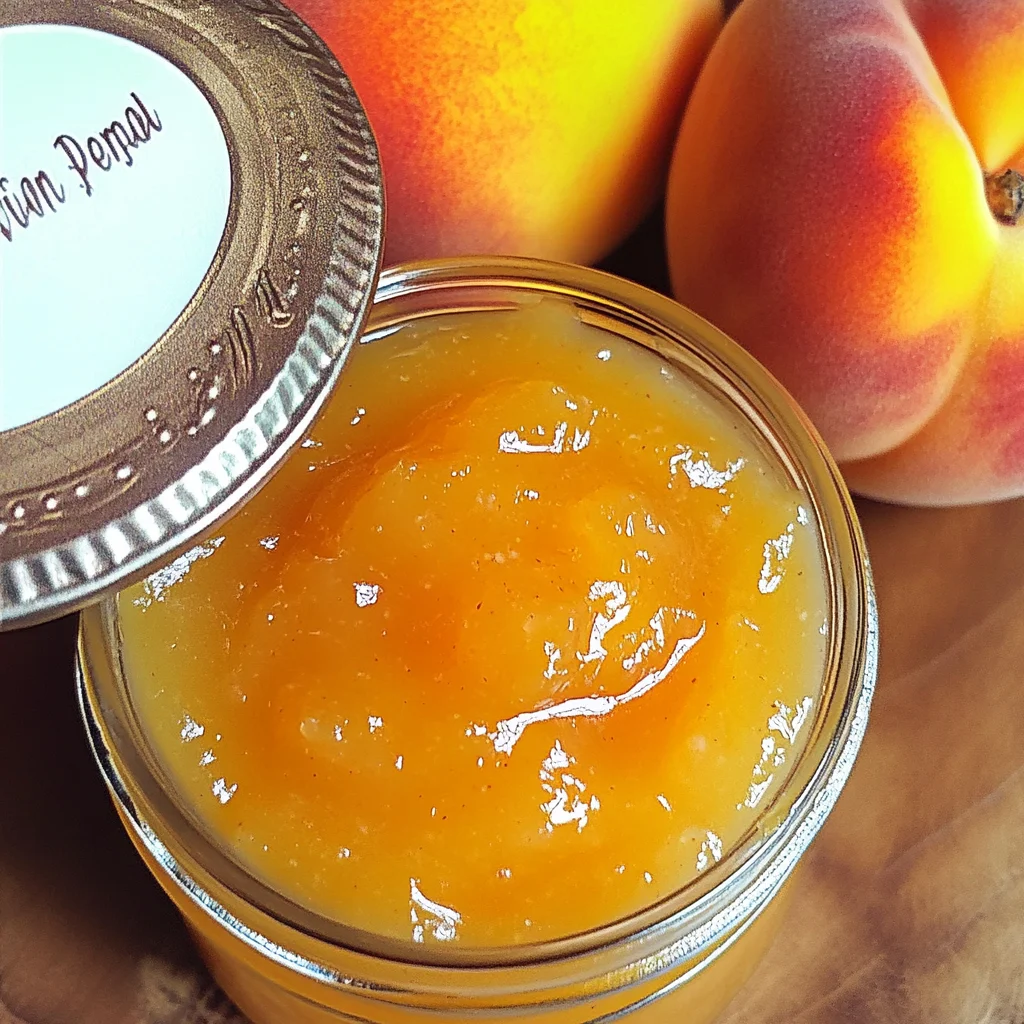 Small Batch Vanilla Peach Jam