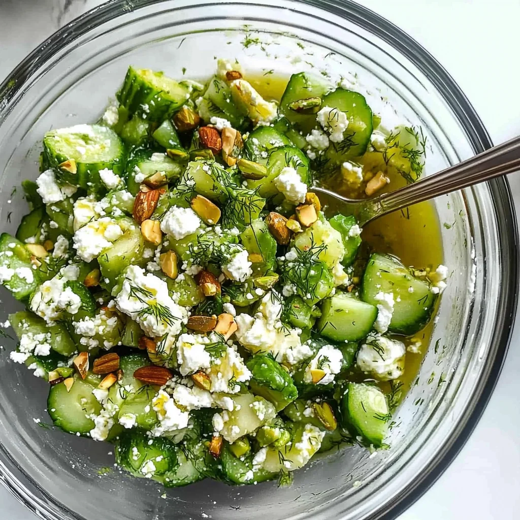 Smashed Cucumber Salad - With Feta and Dill