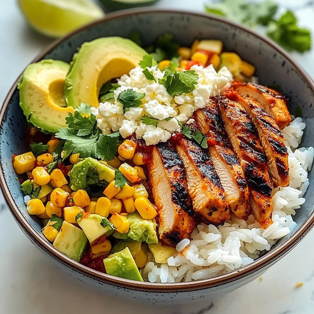 Street Corn Chicken Rice Bowl