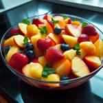 Summer Peach Fruit Salad