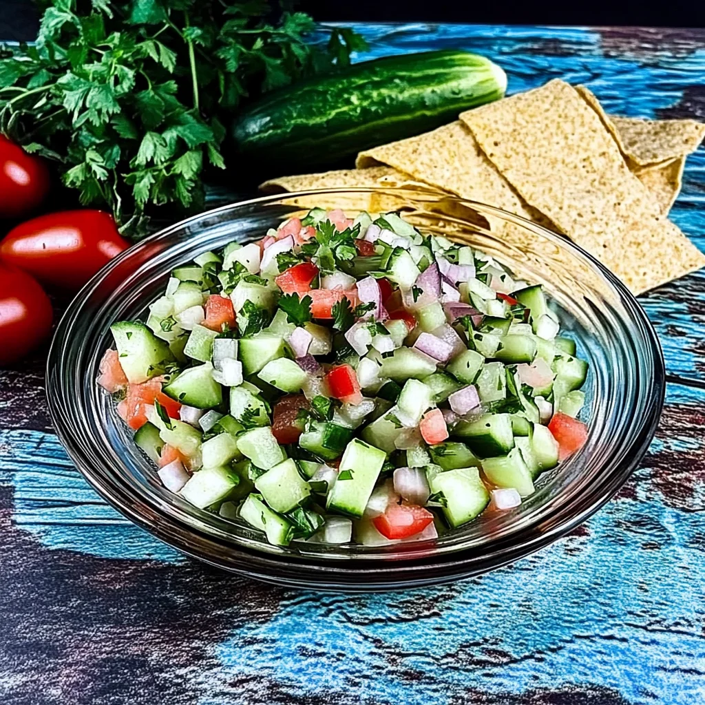 crisp cucumber salsa