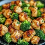 Air Fryer Chicken Bites and Broccoli