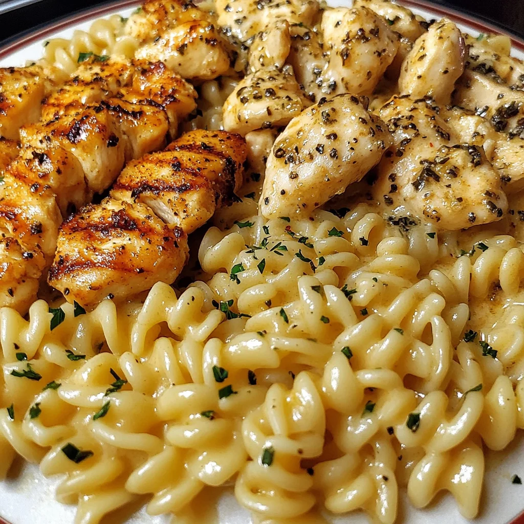 Cajun Chicken Rotini with Mozzarella Garlic Butter Sauce