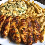 Creamy Cajun Three-Cheese Chicken Penne Recipe