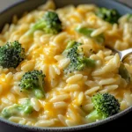 Creamy One-Pot Broccoli Cheddar Orzo
