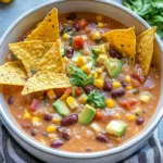 Crockpot Vegetarian Tortilla Soup