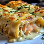 Dive into Decadence: Shrimp & Crab Alfredo Lasagna Roll-Ups You’ll Crave