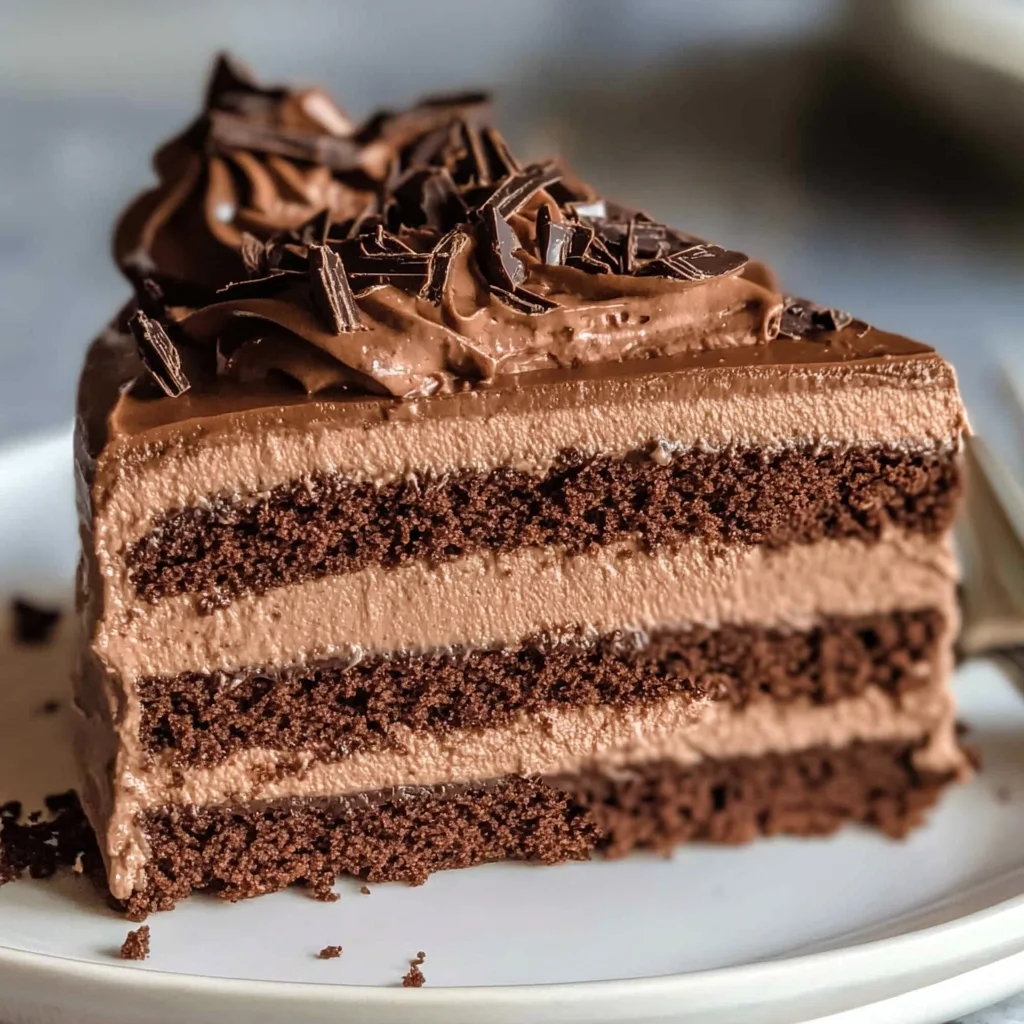 Easy Chocolate Mousse Cake Recipe