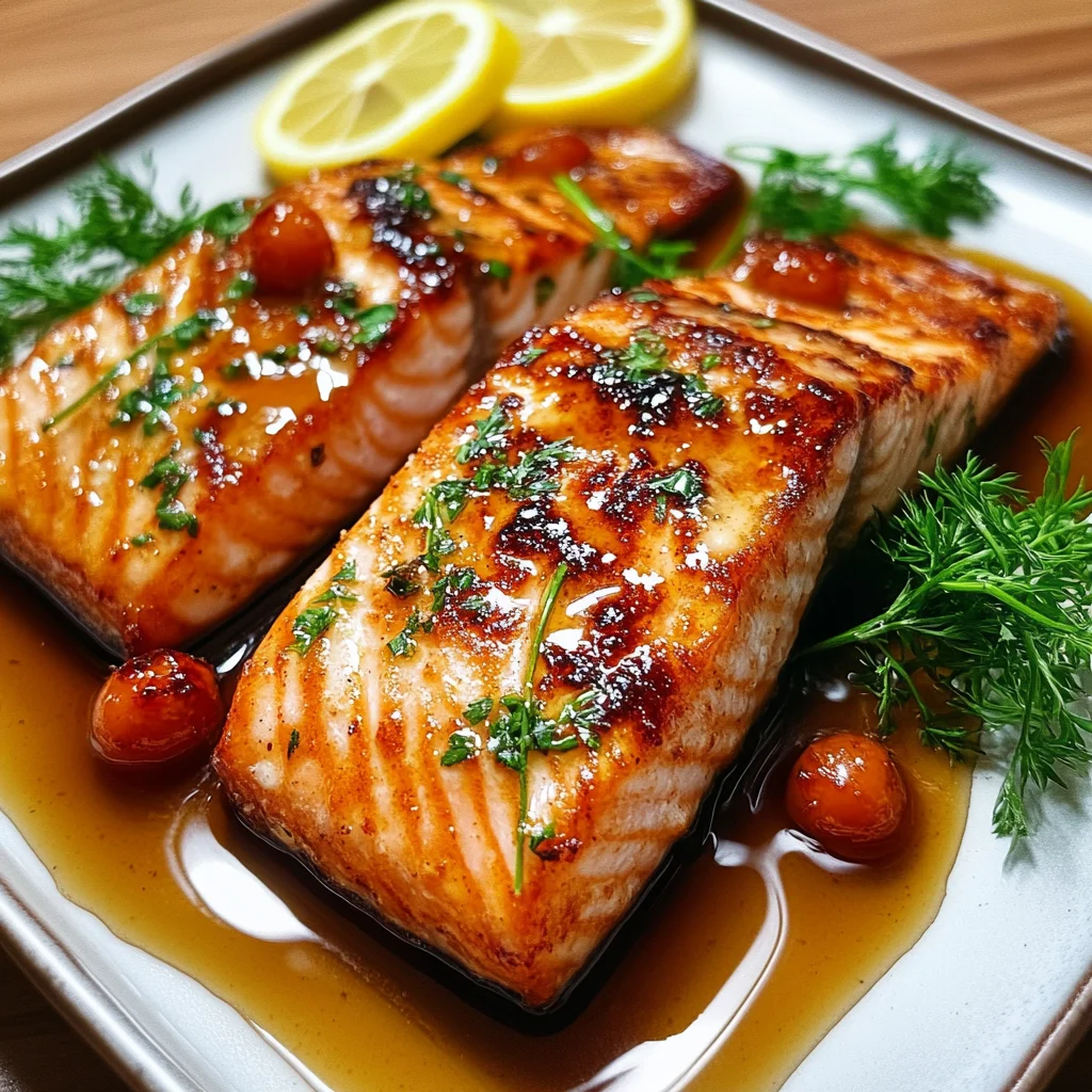 Garlic Butter Honey Baked Salmon