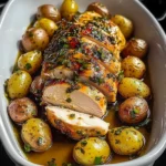 Garlic Herb Roasted Chicken Breast with Baby Potatoes