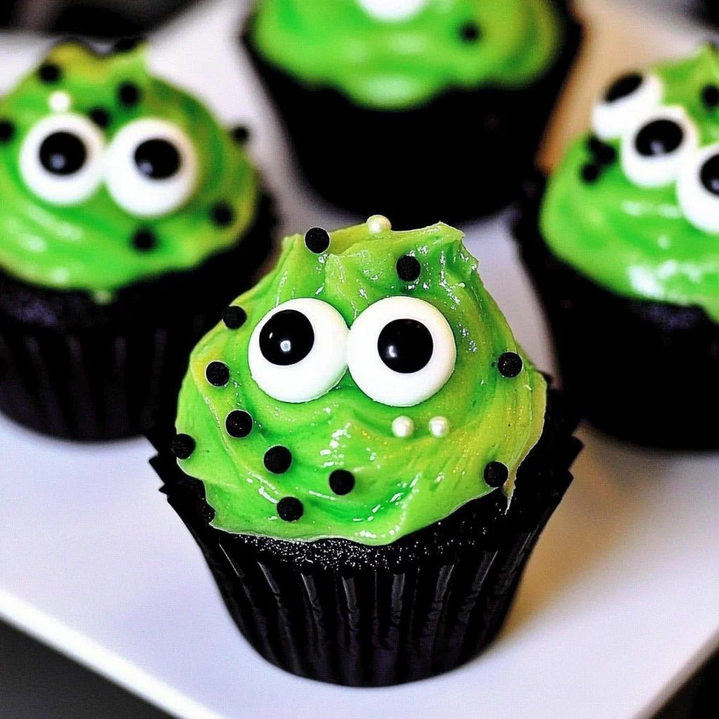 Halloween Slime Cupcakes