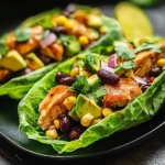 Honey Lime Chicken & Avocado Lettuce Cups