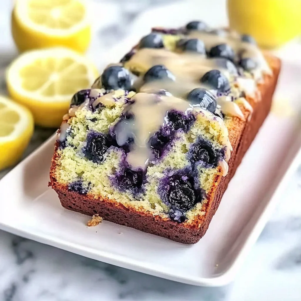 Moist Blueberry Zucchini Bread with a Lemon Glaze - Alrightwithme