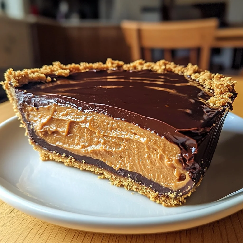 No-Bake Chocolate Peanut Butter Pie: 4 Hour Delight