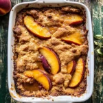Old School Easy Brown Sugar Peach Cobbler