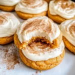 Pumpkin Cookies with Cream Cheese Frosting