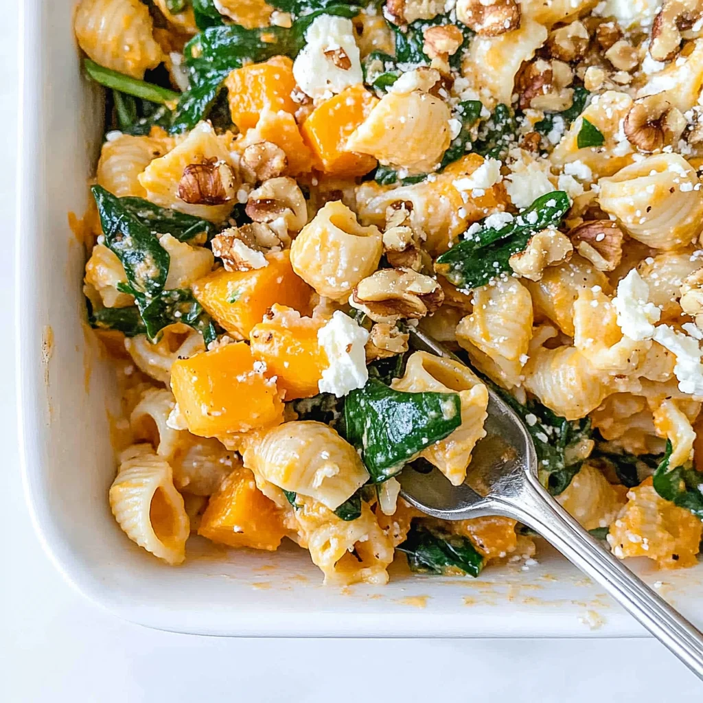Pumpkin Feta Pasta