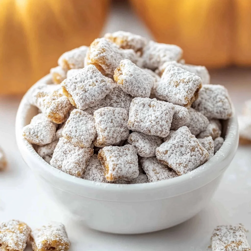 Pumpkin Spice Puppy Chow