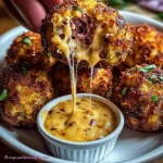 Reuben Balls with Spicy Thousand Island Dipping Sauce
