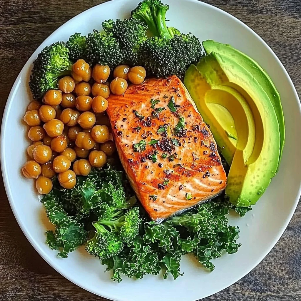 Roasted Chickpea & Salmon Power Plate