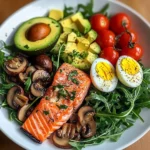 Salmon & Mushroom Power Plate