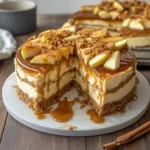 Salted Caramel Apple Pie Cheesecake