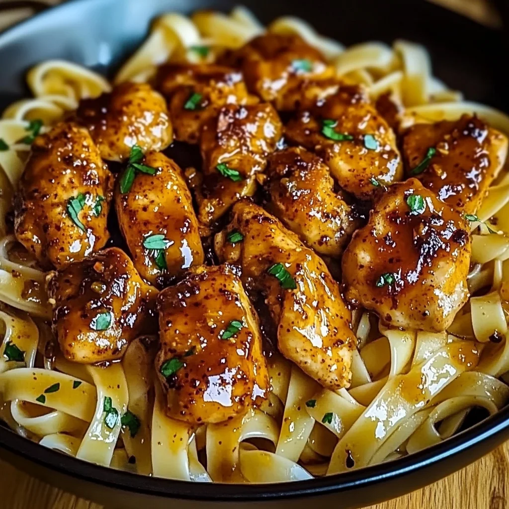 Spicy Cajun Honey Butter Chicken & Pasta