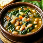 Spinach, Lentil, and Butter Bean Soup