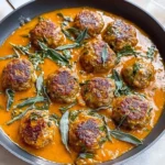 Turkey Meatballs in Pumpkin Sage Sauce